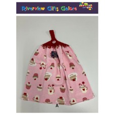 Crochet Top Hand Towel / Tea Towel - Sweet Treats A